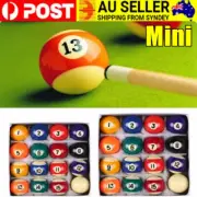 25mm/32mm/38mm Billiards Table Balls Set Mini Resin Small Pool Balls Full Set