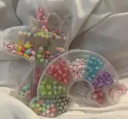 DIY Beaded bracelet Kit With 300+ Beads & 4 Cords Unicorn
