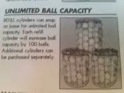 Rolling tennis ball retriever EZ Roller original 3-in-1,EXTRA CYLINDER ONLY