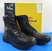 14 REGULAR BELLEVILLE BV918ZWP SPEAR POINT SIDE-ZIP WATERPROOF BOOTS BLACK