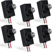 6 Packs Dusk to Dawn Sensor for Outdoor Lighting 100 -277V Photoelectric Switch