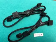 LOT 2 Pcs eVGA 6 pin PERIF to 3X IDE DRIVER cable FOR EVGA SuperNOVA 80 PLUS