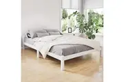 Artiss Bed Frame Double Size Wooden White LEXI