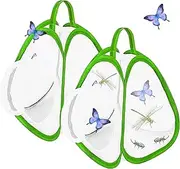 2PCS Butterfly Habitat 8.8x8x10 Breathable Foldable Fine Mesh Butterfly Cage with Handle & Zipper Closure for Kids