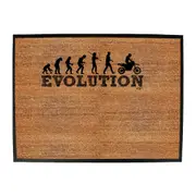 Evolution Dirtbike - Funny Novelty Doormat Man Cave Floor mat