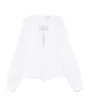 Pearl decorative Bohemian shirt 0,1,3 white