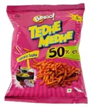 10 x Bingo Tedhe Medhe Mast Masala Tadka 25gm Each