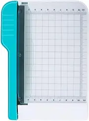 Paper Cutters for Crafting, 6 Inch Small Grid Panel Scale Paper Cutter, Portable Anti-Slip Base Paper Cutting Board, Multifunctional Cardstock Cutter for Cards, Scrapbooking