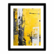 Yellow Art Framed print Art Poster