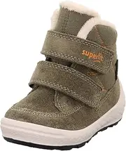 [Superfit] Boys' Groovy 2.0 Warm Lined Gore-Tex Snow Boots, Green Orange 7000, 27 EU Weit