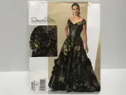 Vogue Pattern V2928 Misses Dress Oscar de La Renta Size AX 4-6-8 UNCUT