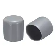 30pcs Rubber End Caps 30mm Grey Bolt Cover Screw Thread Protectors