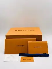 (OUT ) LOUIS VUITTON 6 PC Set - Box, Big & Small, Envelope, Ribbon, Gift Tag