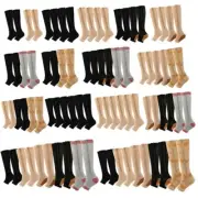 Compression Socks Knee High Support Stockings Open Toe 18-21mmHg Soft Unisex,AU