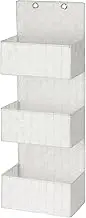WENKO Hanging bathroom organizer Adria 3 tiers in white, Polypropylene, 15.5 x 25 x 72 cm