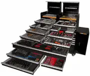 Gearwrench 77021 - Tool Kit - 657 Piece - 58" Trolley + 28" Chests (x2) + Side Cabinets (x2)