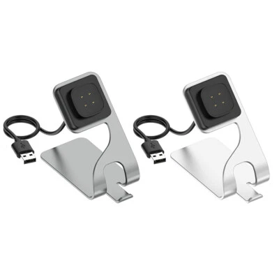 For Fitbit Ace LTE /Versa 4/3/ Sence 1/2 USB Fast Charging Charger Dock Stand