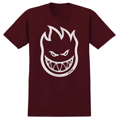 Spitfire Wheels Youth Shirt Bighead Maroon/White Kids