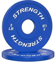 XDDIAS Rubber Weight Plates 2-Inch Olympic Grip Plate in Pairs or Single for Strength Training, Weightlifting and Bodybuilding in Home & Gym, Solid Cast Iron Weight Plates for Barbell, 10LB-45LB