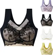 [Generic] Women Bras Wireless Bra Bra Sexy Up Wireless Breathable Bras for Older Women Everyday Light Sports