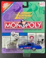 JOHNNY LIGHTNING MONOPOLY PONTIAC TEMPEST PARK PLACE + MONOPOLY GAME PIECE