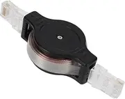 1.5m Mini Retractable Ethernet Cable Long Ethernet Cable for Gaming Black Extension Cord