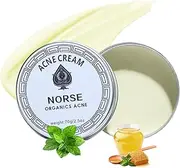 Norse Organics Acne & Redness Relief Cream for Face – Organic Acne Treatment Balm for Teens & Adults, Sensitive Skin Soothing Formula, Non-Greasy Moisturizer (70g/2.5oz)