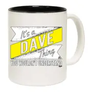 Dave V2 Surname Thing Mug Cup