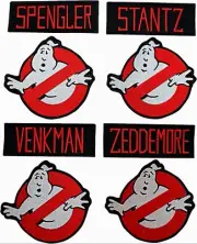 Lot of 8 Ghostbusters Movie Costume Embroidered PATCH -8PC iron on or Sew