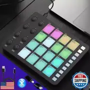 HALCONTORNO Bluetooth Beat Maker Machine - Portable M-Wave MIDI Controller Dr