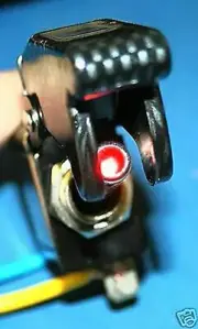 Carbon Fiber Illuminated Red Led Toggle Switch New Ship From Usa