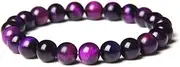 [QJZM] Bracelets for Women Crystal Bracelet Jewelry Energy rystal Yoga Bracelet Drop-Purple_6mm Beads