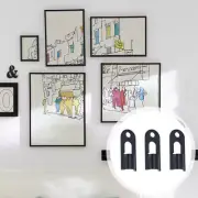 24 Pcs Photo Frame Conceal Wall Hanging Hardware Versatile Picture Hooks