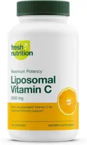 Fresh Nutrition Liposomal Vitamin C - 2000mg DNA Verified & Potent VIT C (from a