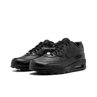 【代購】Nike Air Max 90 Leather Black 全黑 黑 慢跑鞋 男女款 302519-001