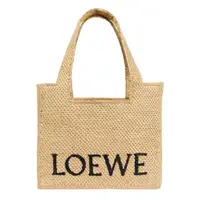 在飛比找momo購物網優惠-【LOEWE 羅威】Medium Font 中號 酒椰纖維 