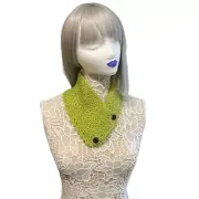 HANDMADE (GREEN) Crochet Cowl neck warmer scarf