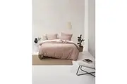 Nara Quilt Cover Set (Clay) - King
