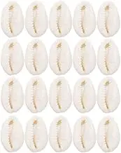 KESYOO 40pcs 10x16mm Cowrie Shells for Jewelry Making - Irregular Beach Charms, Crafts DIY Ocean Pendants for Earring, Bracelet, Necklace