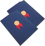 Baluue 2pcs Certificate Covers Elegant Paper Holders for Diplomas Awards Certificates for Home and Office Display