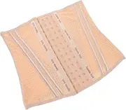 [NIYANGLE] 1Pc Slimming Fitness Waistband Corset Belt S Breathable Tummy Control for Gym Daily Use Supports Bust Minimizes Back Fat Beige