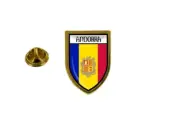 pins pin's flag national badge backpack hat shield world andorra