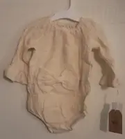 Grayson Collective Unisex Baby Size 12M OFF WHITE Long Sleeve ONE PIECE UA2
