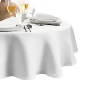 Elrene Home Fashions Laurel Solid Texture Water and Stain Resistant Tablecloth, 70 Round