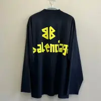 在飛比找Yahoo!奇摩拍賣優惠-Balenciaga巴黎世家美金膠帶長袖tee衛衣#Bale