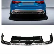 1 Set Glossy Black Rear Bumper Diffuser Lip For Audi A4 Sport RS4 2020 2021-2022