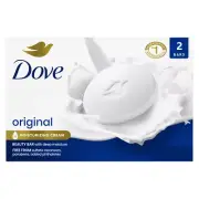 2 Dove Beauty Bars of Soap Women Original 2.6 oz 2 BARS