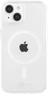 goobay 61347 iPhone Case with MagSafe Charger/Compatible with Apple iPhone 14 Plus/Camera Protection & Screen Protector/Shockproof/Transparent iPhone Case with Magnetic Ring