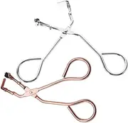 SAFIGLE 2Pcs Eyelash Curling Tool Handheld Eye Lash Curler Chrome Easy to Use Cosmetic Tool for Stunning Lashes Anywhere for Makeup Enthusiasts