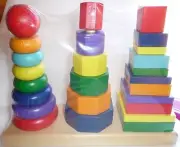 BRAND NEW GEOMETRY STACKING TOWER -GREAT GIFT IDEA